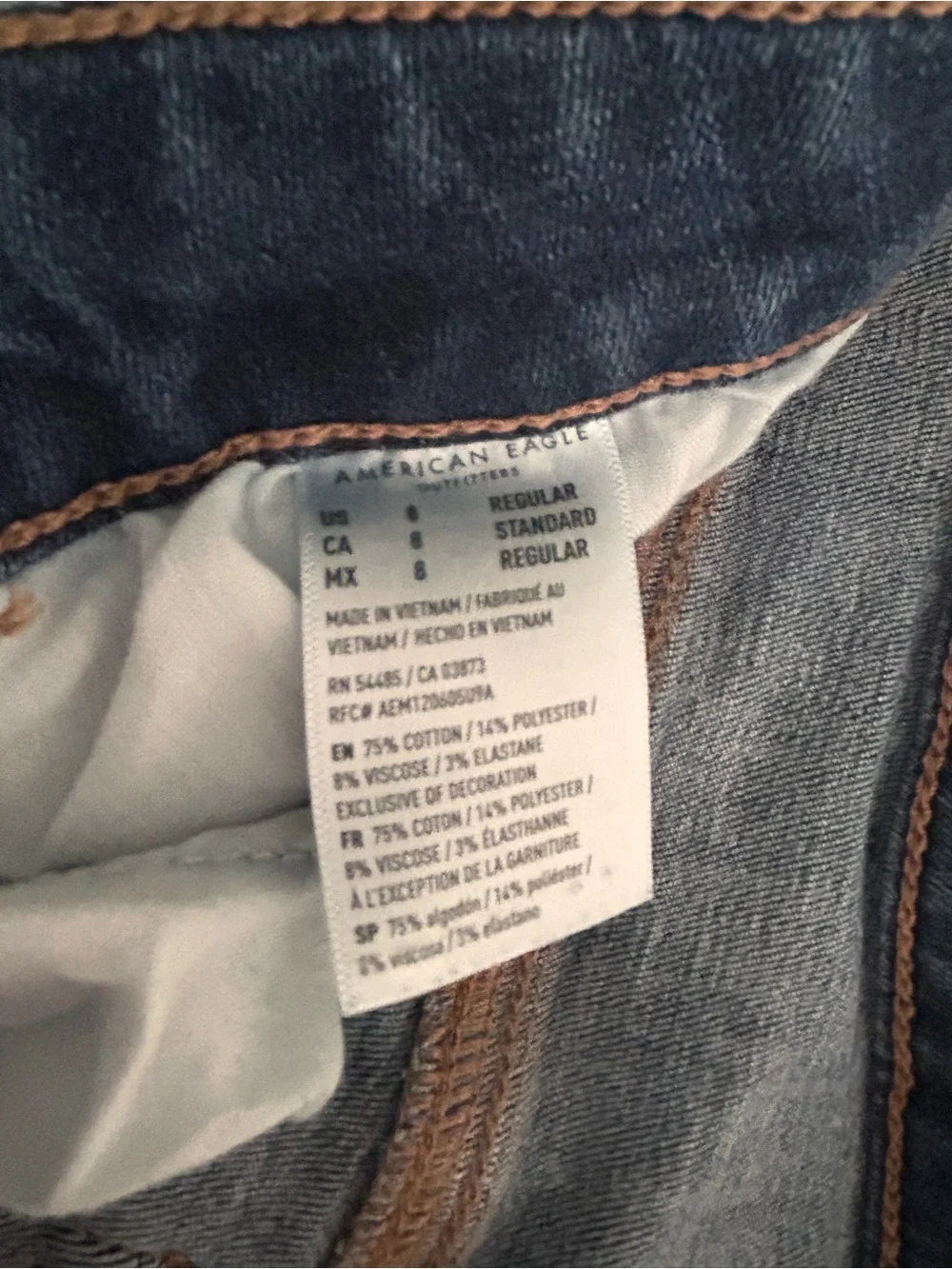 American Eagle Outfitters Dark Blue Stretch Jeggings
